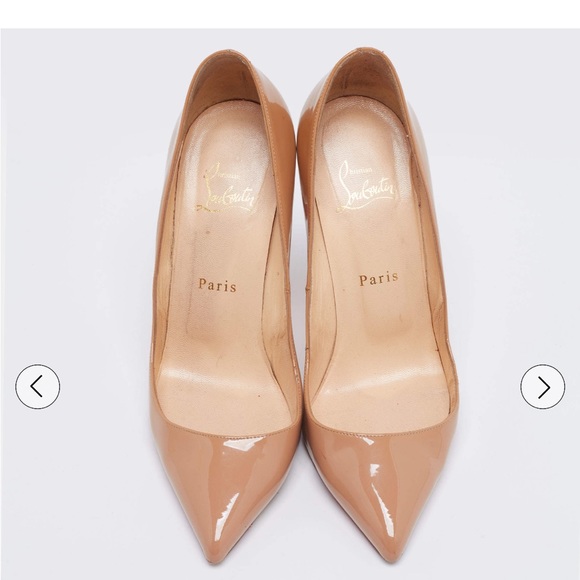 Christian Louboutin Beige Pigalle Pumps Heels 38.5 - Picture 3 of 11